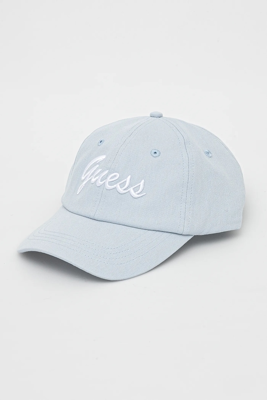 Хлопковая кепка с козырьком Guess, синий
Хлопковая кепка с козырьком Guess, синий