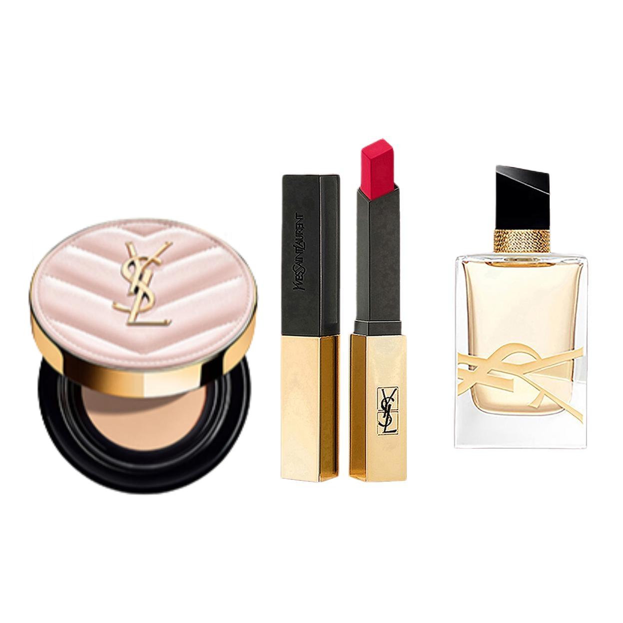 SAINT LAURENT Красный nude celebrity двухцветный набор макияжа для стойкого тона лица комплект из трех предметов
SAINT LAURENT Красный nude celebrity двухцветный набор макияжа для стойкого тона лица комплект из трех предметов