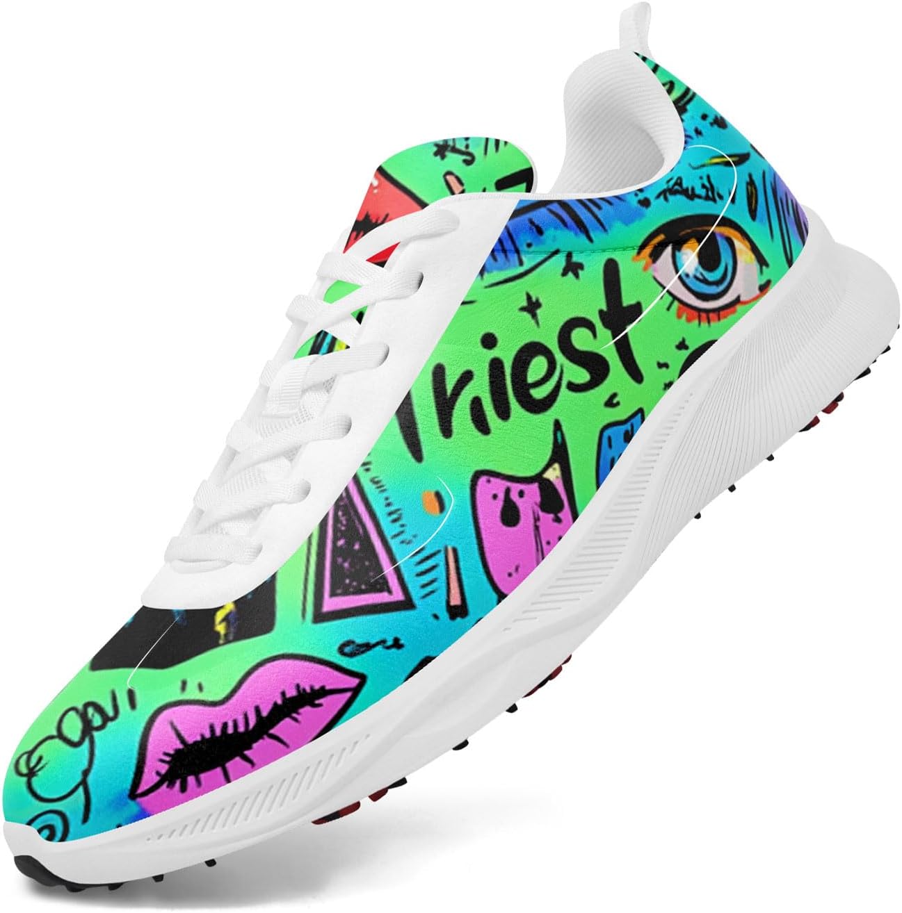 Дышащие гольф-кроссовки для мужчин, женские гольф-кроссовки без шипов с художественным дизайном и вентиляцией пятки, спортивные тренеры Onegam, зеленый
Дышащие гольф-кроссовки для мужчин, женские гольф-кроссовки без шипов с художественным дизайном и вентиляцией пятки, спортивные тренеры Onegam, зеленый