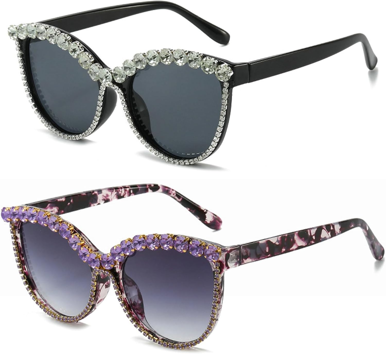 Солнцезащитные очки «кошачий глаз» с кристаллами и стразами для женщин, сверкающие очки для рейв-вечеринки, модные женские солнцезащитные очки с бриллиантами mincl, 2pcs-black&flwoer
Солнцезащитные очки «кошачий глаз» с кристаллами и стразами для женщин, сверкающие очки для рейв-вечеринки, модные женские солнцезащитные очки с бриллиантами mincl, 2pcs-black&flwoer
