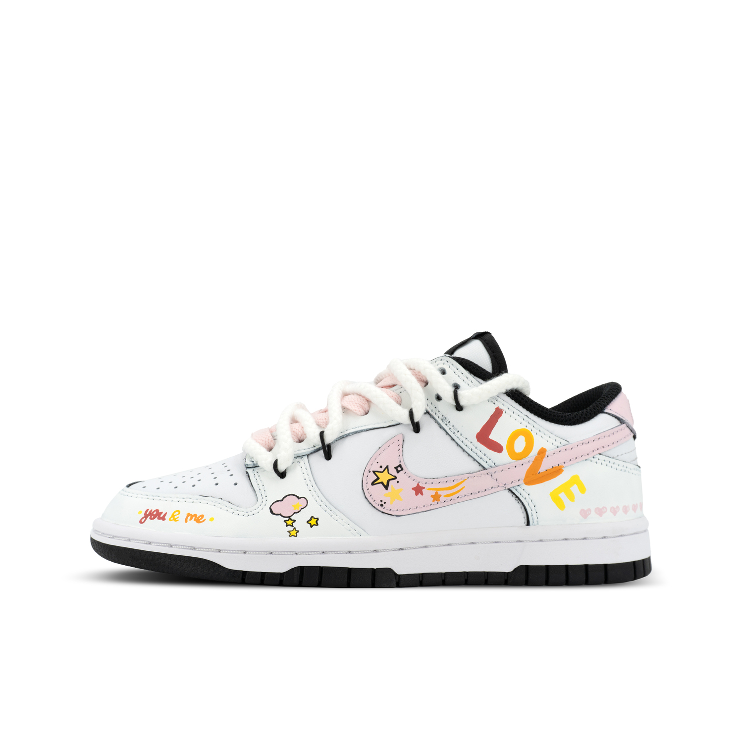 Dunk Skateboard Shoes Unisex Low top черный мультиколор граффити Nike, белый/розовый
Dunk Skateboard Shoes Unisex Low top черный мультиколор граффити Nike, белый/розовый