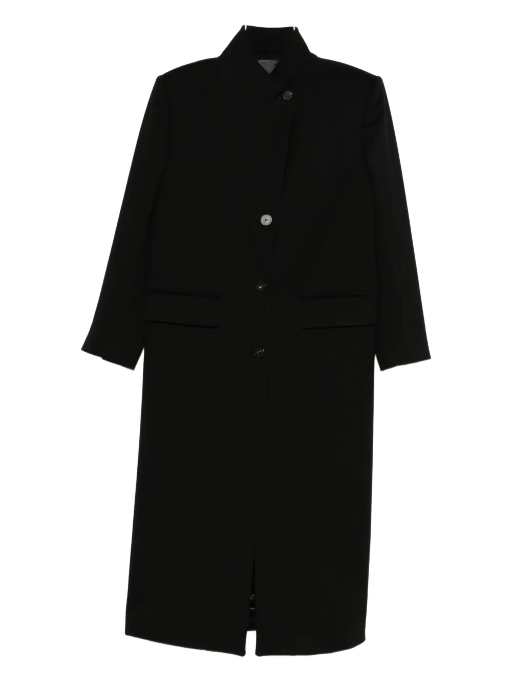Пальто с высоким воротником и застежкой на одну пуговицу Alberto Biani, черный
Пальто с высоким воротником и застежкой на одну пуговицу Alberto Biani, черный
