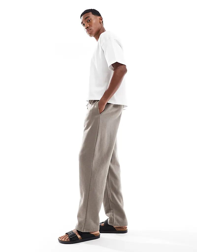 Широкие брюки-джоггеры Brave Soul серо-коричневого цвета
Широкие брюки-джоггеры Brave Soul серо-коричневого цвета