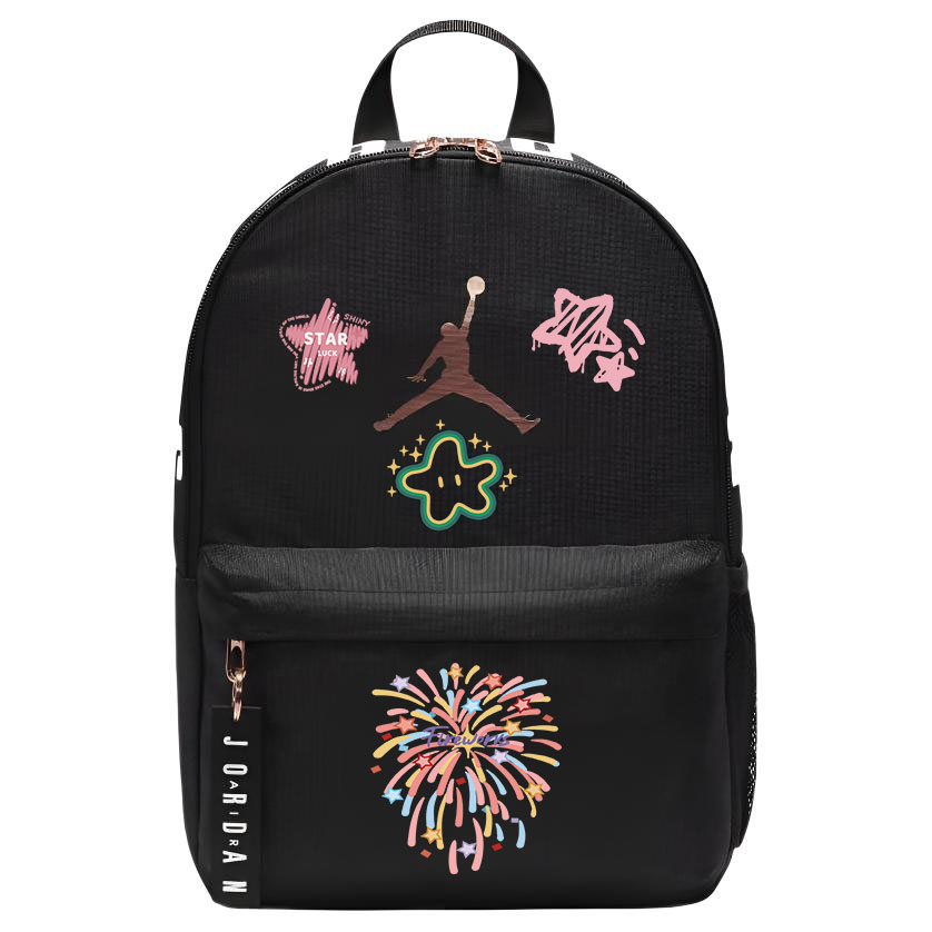 Jordan Полиэстеровый рюкзак с белой печатью унисекс черный, Black
Jordan Полиэстеровый рюкзак с белой печатью унисекс черный, Black