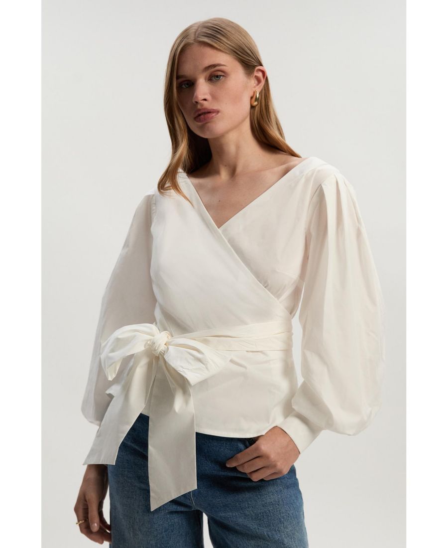 Женская блузка с тканым запахом Karen Millen, White
Женская блузка с тканым запахом Karen Millen, White