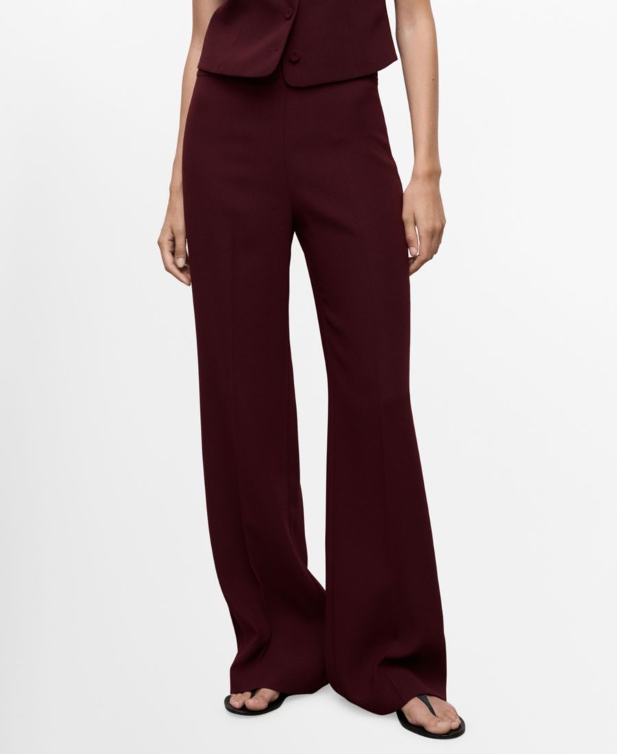 Женские прямые брюки средней посадки MANGO, Maroon
Женские прямые брюки средней посадки MANGO, Maroon