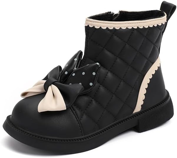 Милые ботильоны для девочек с бантом, на меху, с боковой молнией, короткие зимние теплые ботинки для улицы JGKDTX, Black
Милые ботильоны для девочек с бантом, на меху, с боковой молнией, короткие зимние теплые ботинки для улицы JGKDTX, Black