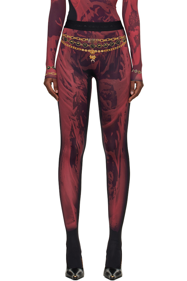 Marine Serre Леггинсы из трикотажа с принтом "мокрая ноузетт" красного и черного цвета
Marine Serre Леггинсы из трикотажа с принтом "мокрая ноузетт" красного и черного цвета