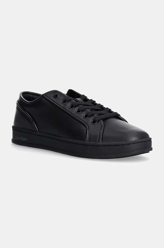 Кожаные кроссовки LOW TOP LACE UP с контрастной окантовкой Calvin Klein, черный 
Кожаные кроссовки LOW TOP LACE UP с контрастной окантовкой Calvin Klein, черный