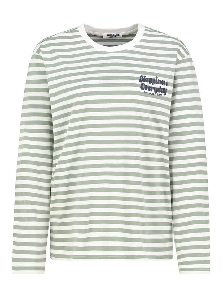 Sublevel Футболка с длинными рукавами зелено-белого цвета
Sublevel Футболка с длинными рукавами зелено-белого цвета
