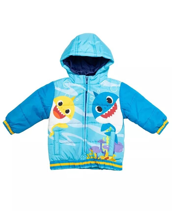 Зимнее пальто на молнии для маленьких мальчиков Baby Shark Daddy Shark, куртка-пуховик Pinkfong, синий
Зимнее пальто на молнии для маленьких мальчиков Baby Shark Daddy Shark, куртка-пуховик Pinkfong, синий