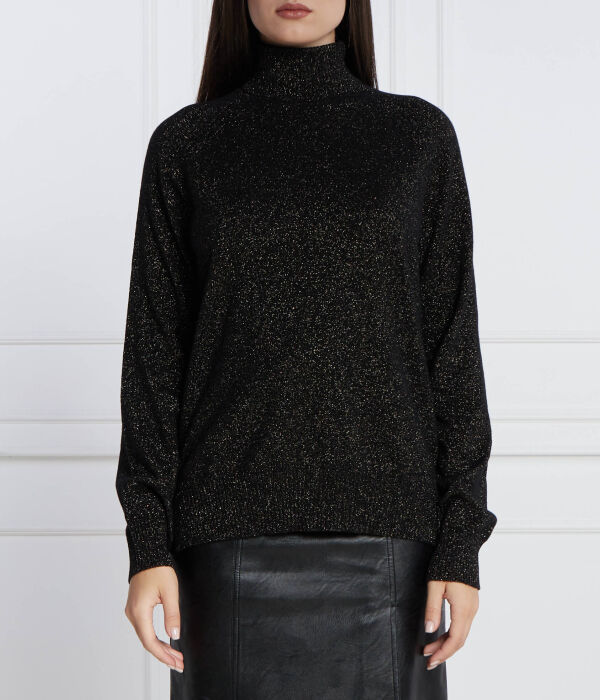 Свитер женский Twin-Set шерстяной с люрексом, черный
Свитер женский Twin-Set шерстяной с люрексом, черный