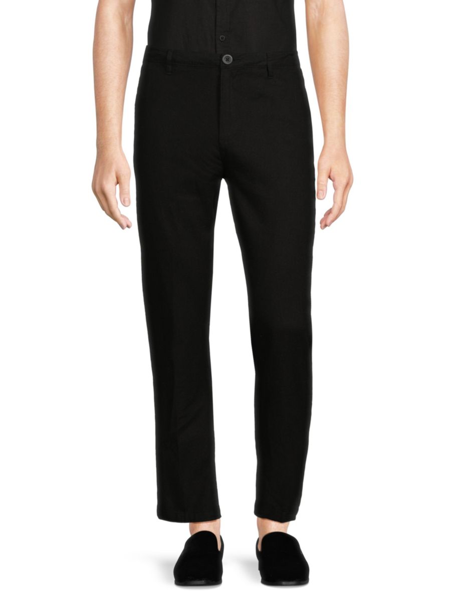 Брюки без застежки из льняной смеси Saks Fifth Avenue, черный
Брюки без застежки из льняной смеси Saks Fifth Avenue, черный