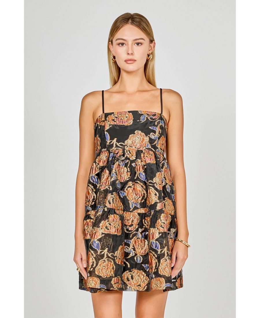 Женское мини-платье с металлизированным жаккардом endless rose, Black
Женское мини-платье с металлизированным жаккардом endless rose, Black