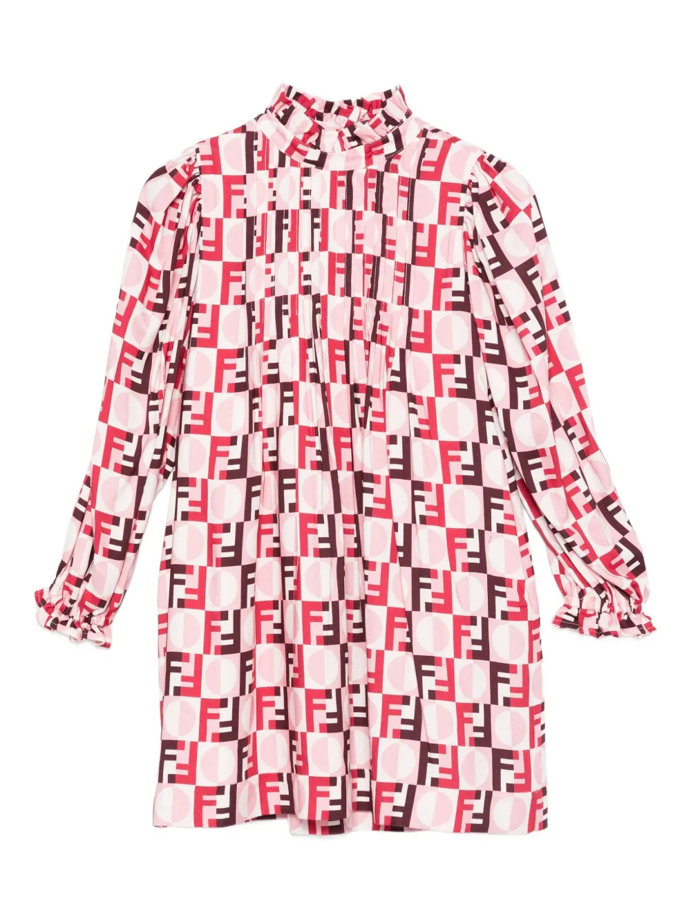 Платье с оборками и принтом Fendi Kids, розовый
Платье с оборками и принтом Fendi Kids, розовый