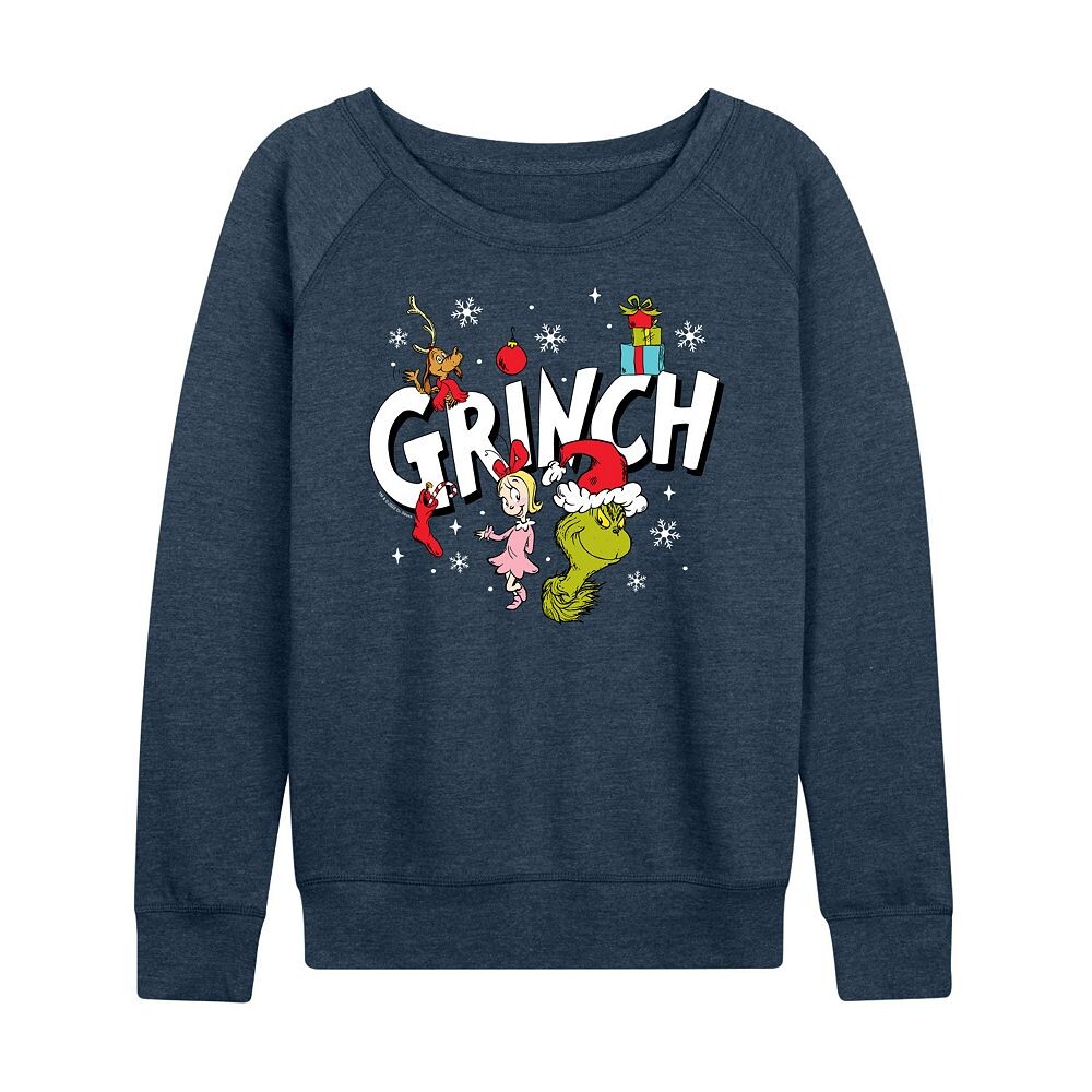 Женский легкий свитшот из френч терри с логотипом Dr. Seuss The Grinch Logo Group Licensed Character, цвет Heather Indigo
Женский легкий свитшот из френч терри с логотипом Dr. Seuss The Grinch Logo Group Licensed Character, цвет Heather Indigo