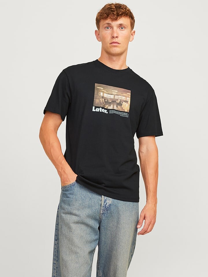 Футболка Jack & Jones, черный 
Футболка Jack & Jones, черный