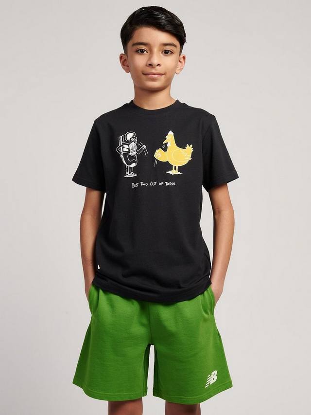 Детская хлопковая футболка с принтом короткий рукав New Balance, Caviar
Детская хлопковая футболка с принтом короткий рукав New Balance, Caviar