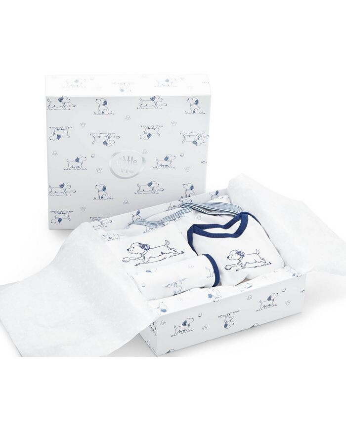 Подарочный набор из хлопка для щенков для маленьких мальчиков, набор из 6 предметов Little Me, синий
Подарочный набор из хлопка для щенков для маленьких мальчиков, набор из 6 предметов Little Me, синий