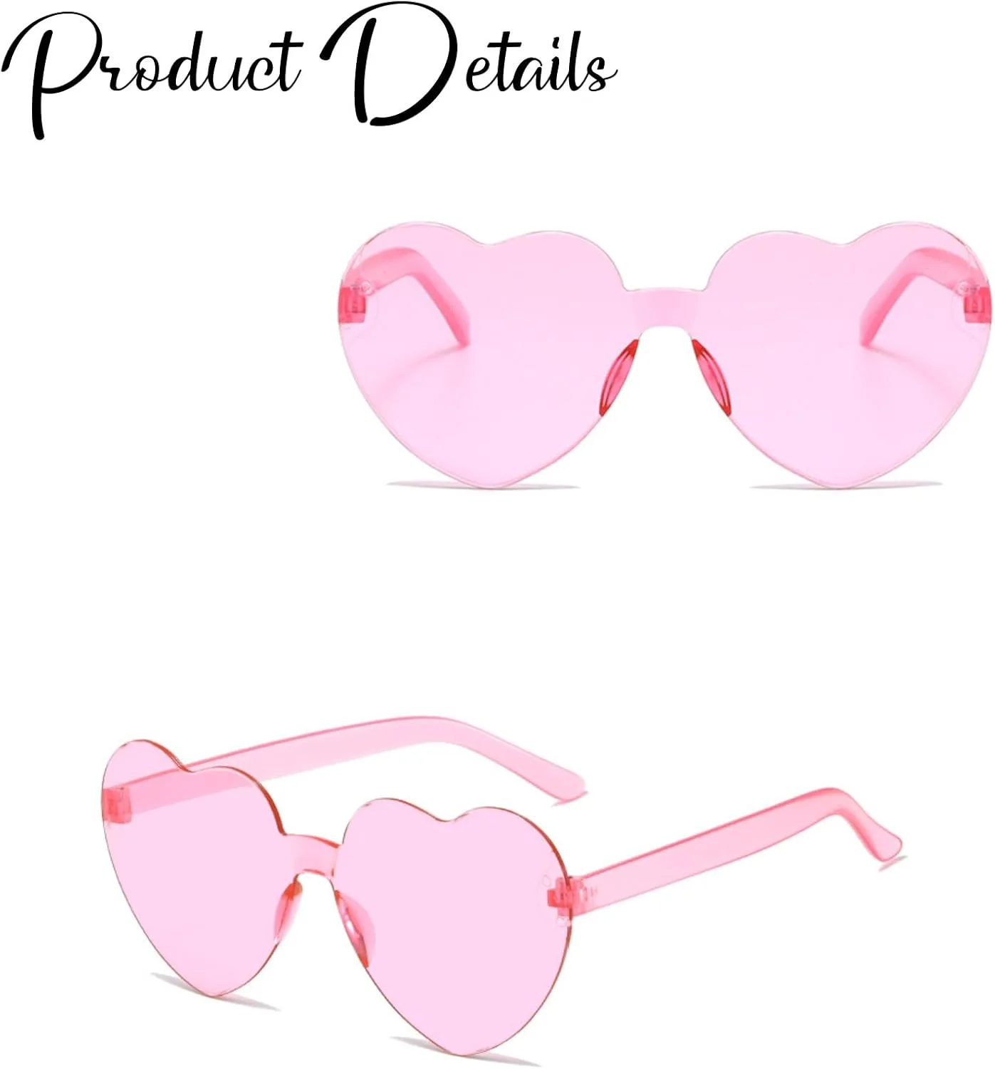 Подарки REHALY на День святого Валентина - набор из 16 солнцезащитных очков в форме сердца без оправы, выполненных в ярких розовых и синих тонах, Pink&blue
Подарки REHALY на День святого Валентина - набор из 16 солнцезащитных очков в форме сердца без оправы, выполненных в ярких розовых и синих тонах, Pink&blue