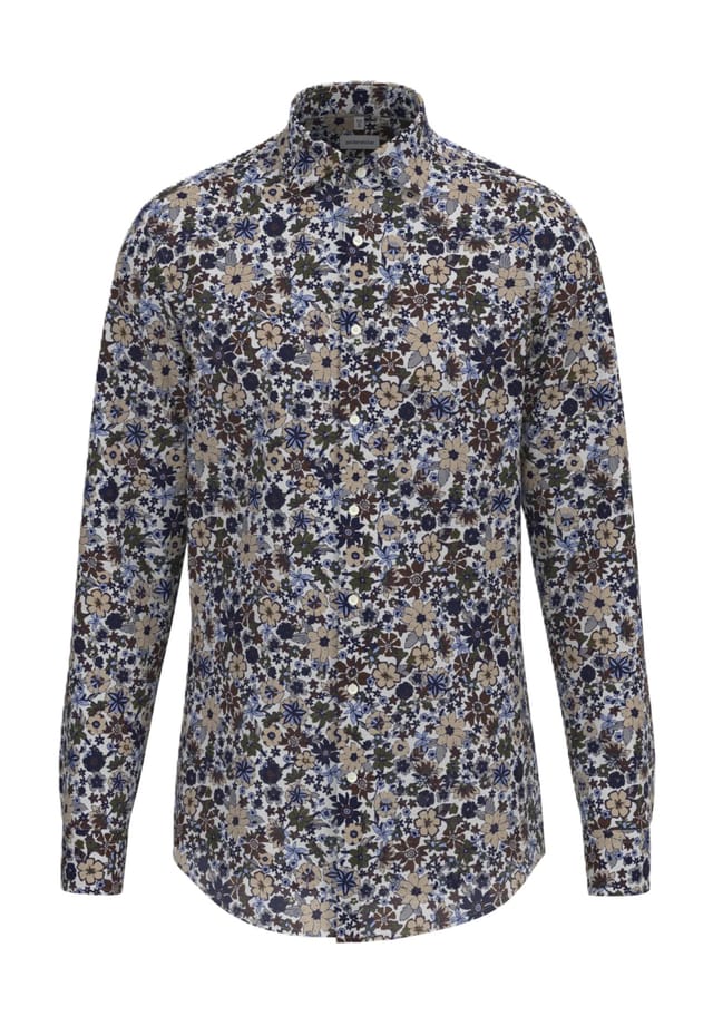 Льняная рубашка классического кроя с длинным рукавом и воротником-стойкой Seidensticker, коричневый
Льняная рубашка классического кроя с длинным рукавом и воротником-стойкой Seidensticker, коричневый