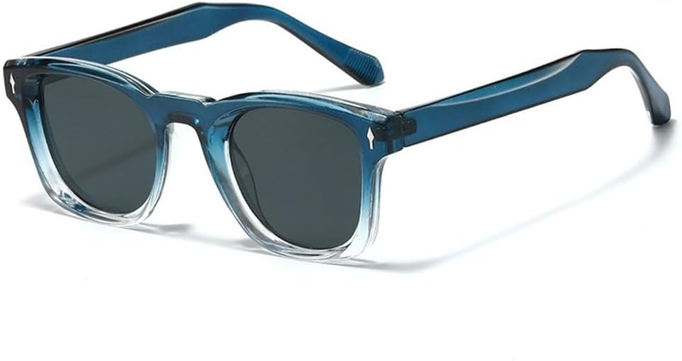 Солнцезащитные очки в стиле ретро с заклепками, квадратной формы, модные женские градиентные оттенки, защита от УФ-излучения UV400, мужские сине-зеленые солнцезащитные очки SKFGNX, Blue Clear Gray
Солнцезащитные очки в стиле ретро с заклепками, квадратной формы, модные женские градиентные оттенки, защита от УФ-излучения UV400, мужские сине-зеленые солнцезащитные очки SKFGNX, Blue Clear Gray