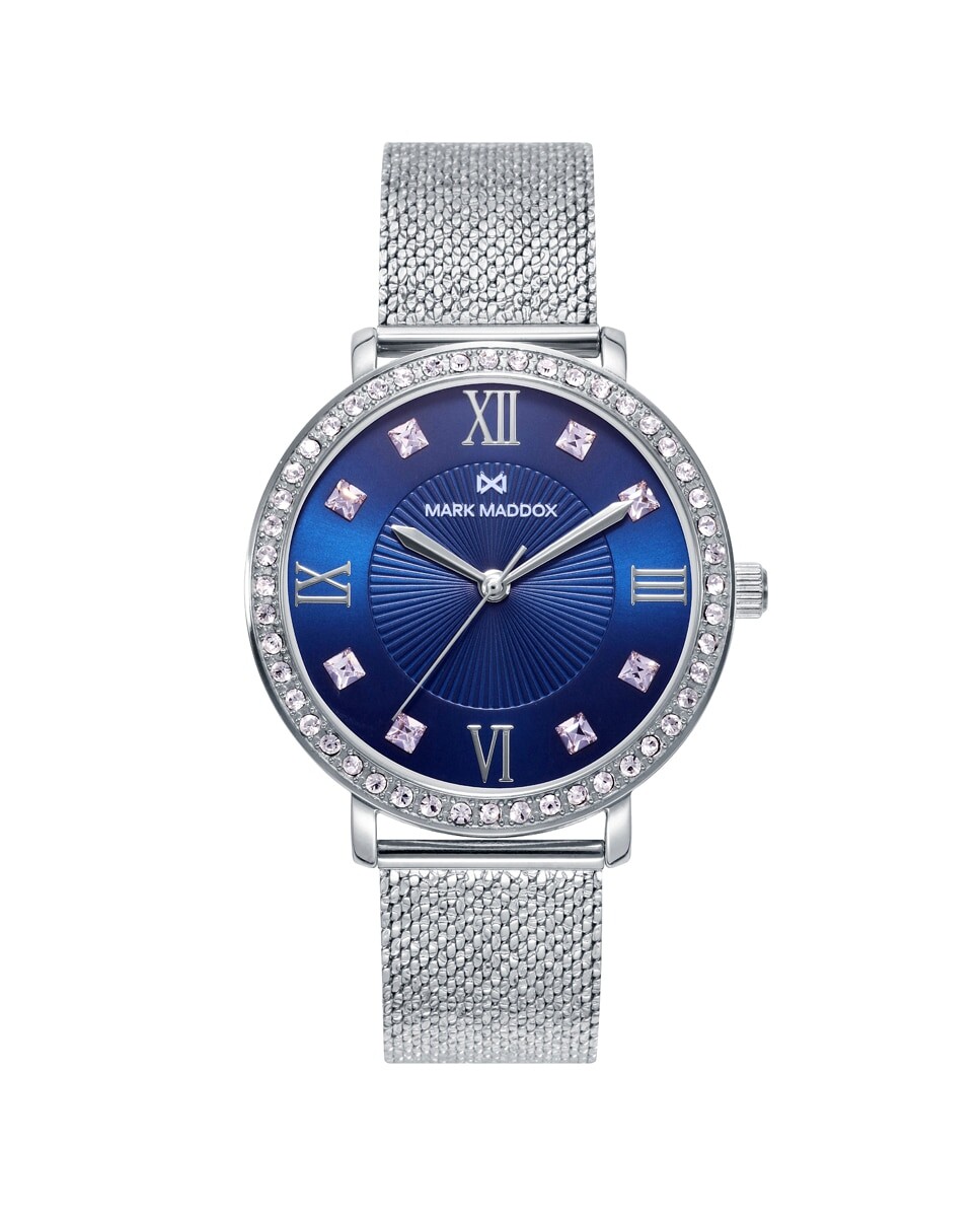 Женские стальные часы Tooting с цирконами и синим циферблатом Mark Maddox, серебро, Синий, Женские стальные часы Tooting с цирконами и синим циферблатом Mark Maddox, серебро
Женские стальные часы Tooting с цирконами и синим циферблатом Mark Maddox, серебро, Синий, Женские стальные часы Tooting с цирконами и синим циферблатом Mark Maddox, серебро