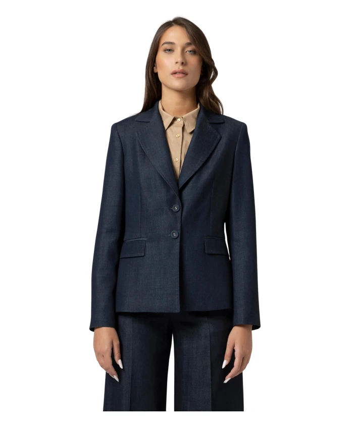 Стильный, профессиональный пиджак с длинными рукавами. Kocca, синий
Стильный, профессиональный пиджак с длинными рукавами. Kocca, синий