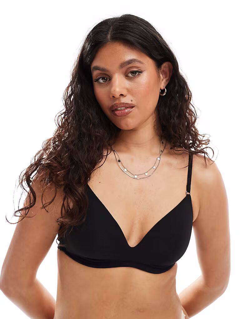 Бюстгальтер Lindex Iris из кружева и хлопка черного цвета
Бюстгальтер Lindex Iris из кружева и хлопка черного цвета