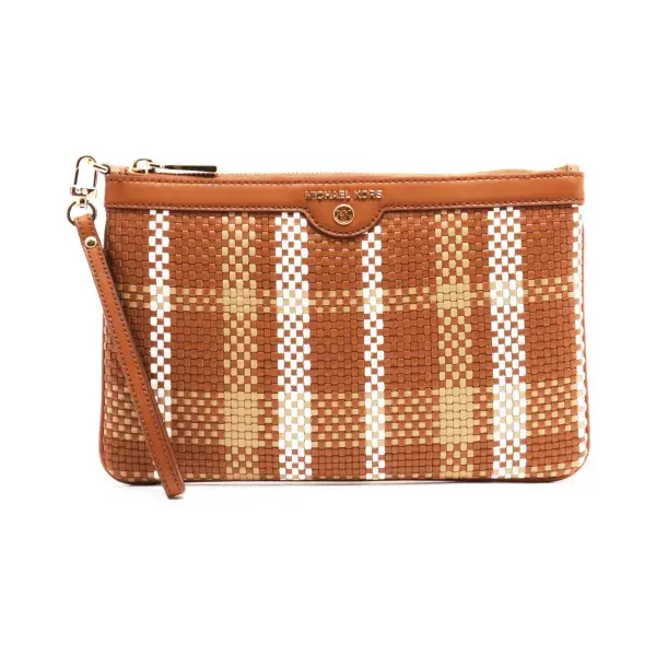 Кожаный клатч с подвеской Jet Set Michael Kors, коричневый
Кожаный клатч с подвеской Jet Set Michael Kors, коричневый