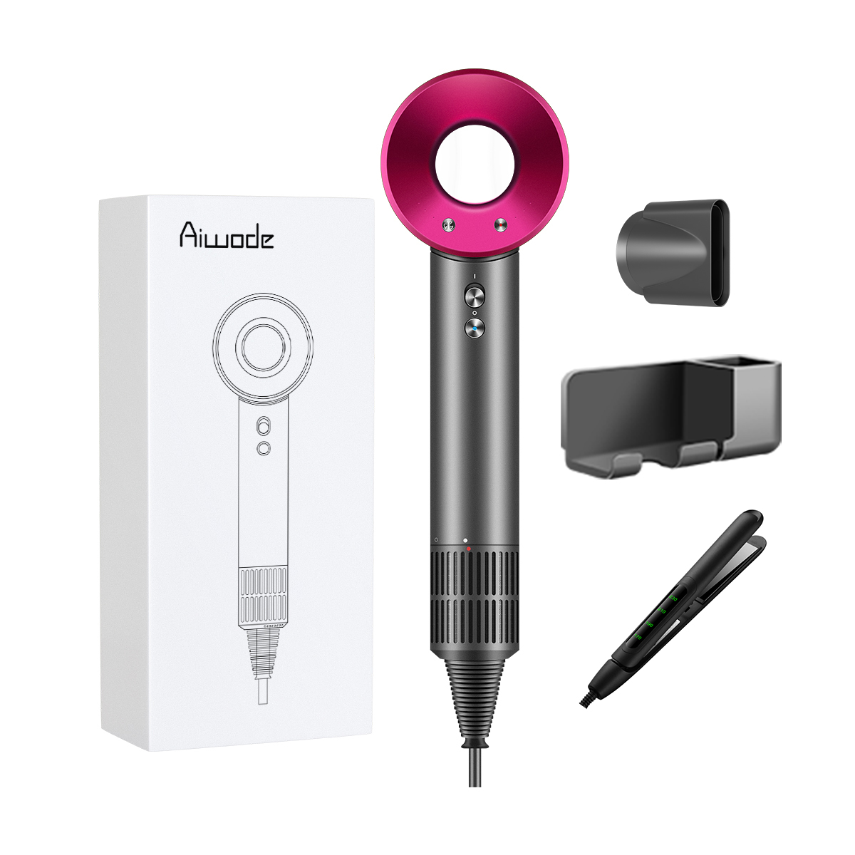 Фен K22 11W с отрицательными ионами для быстрой сушки и ухода за волосами Ai Wo De, Rose Red
Фен K22 11W с отрицательными ионами для быстрой сушки и ухода за волосами Ai Wo De, Rose Red