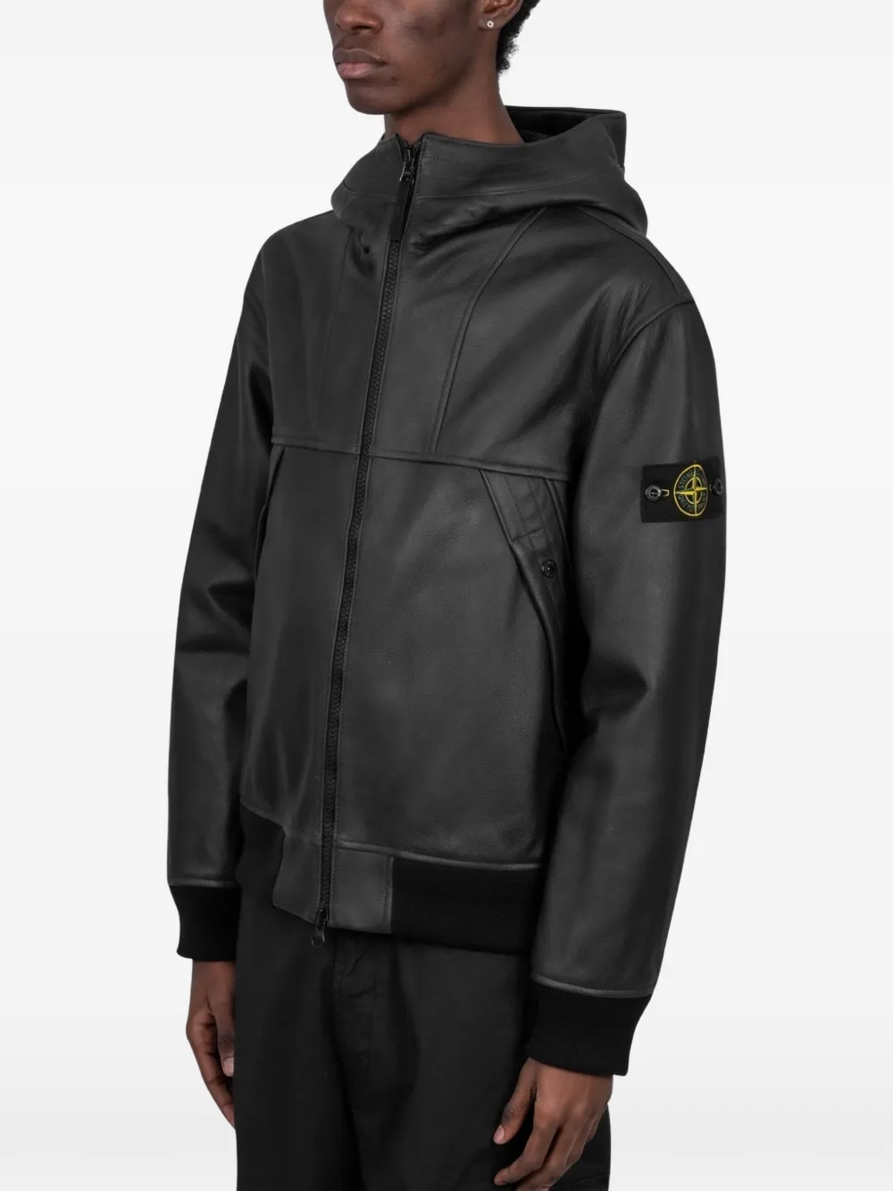 Бомбер с логотипом Stone Island, черный
Бомбер с логотипом Stone Island, черный