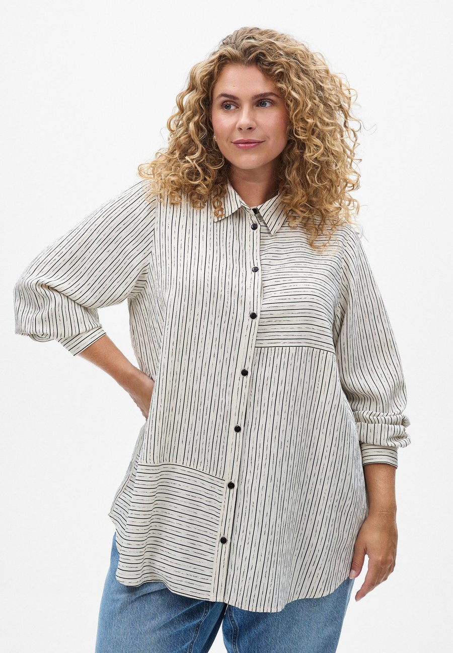 Блуза Zizzi MIT STREIFENMUSTER, White Stripe/White
Блуза Zizzi MIT STREIFENMUSTER, White Stripe/White