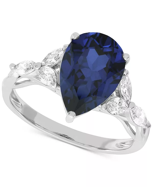 Кольцо с выращенным в лаборатории рубином (3-5/8 карата tw) и выращенным в лаборатории бриллиантом (1/2 карата tw) в форме груши из 14-каратного или белого золота (также с выращенным в лаборатории изумрудом и сапфиром) Grown With Love, sapphire
Кольцо с выращенным в лаборатории рубином (3-5/8 карата tw) и выращенным в лаборатории бриллиантом (1/2 карата tw) в форме груши из 14-каратного или белого золота (также с выращенным в лаборатории изумрудом и сапфиром) Grown With Love, sapphire