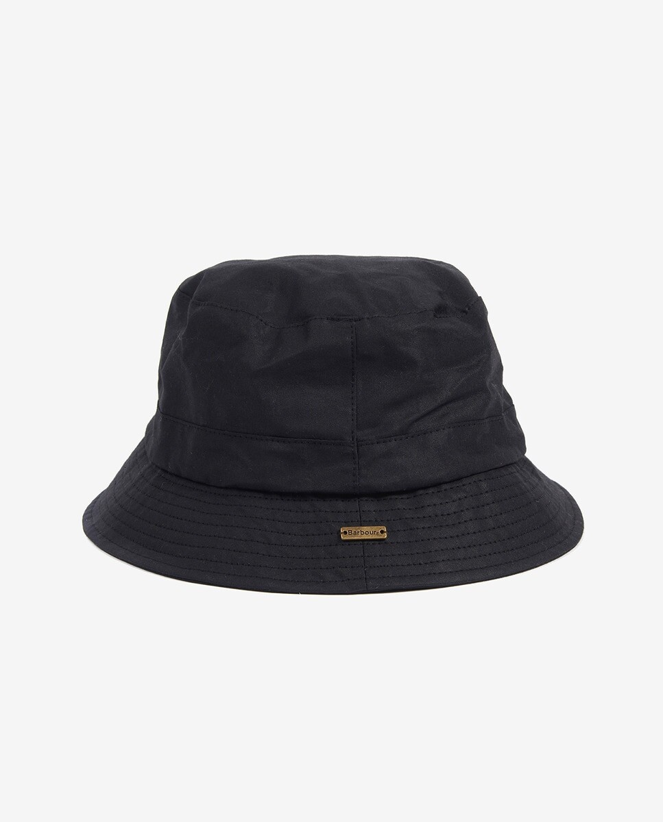 Черная панама из вощеного хлопка Barbour, черный
Черная панама из вощеного хлопка Barbour, черный