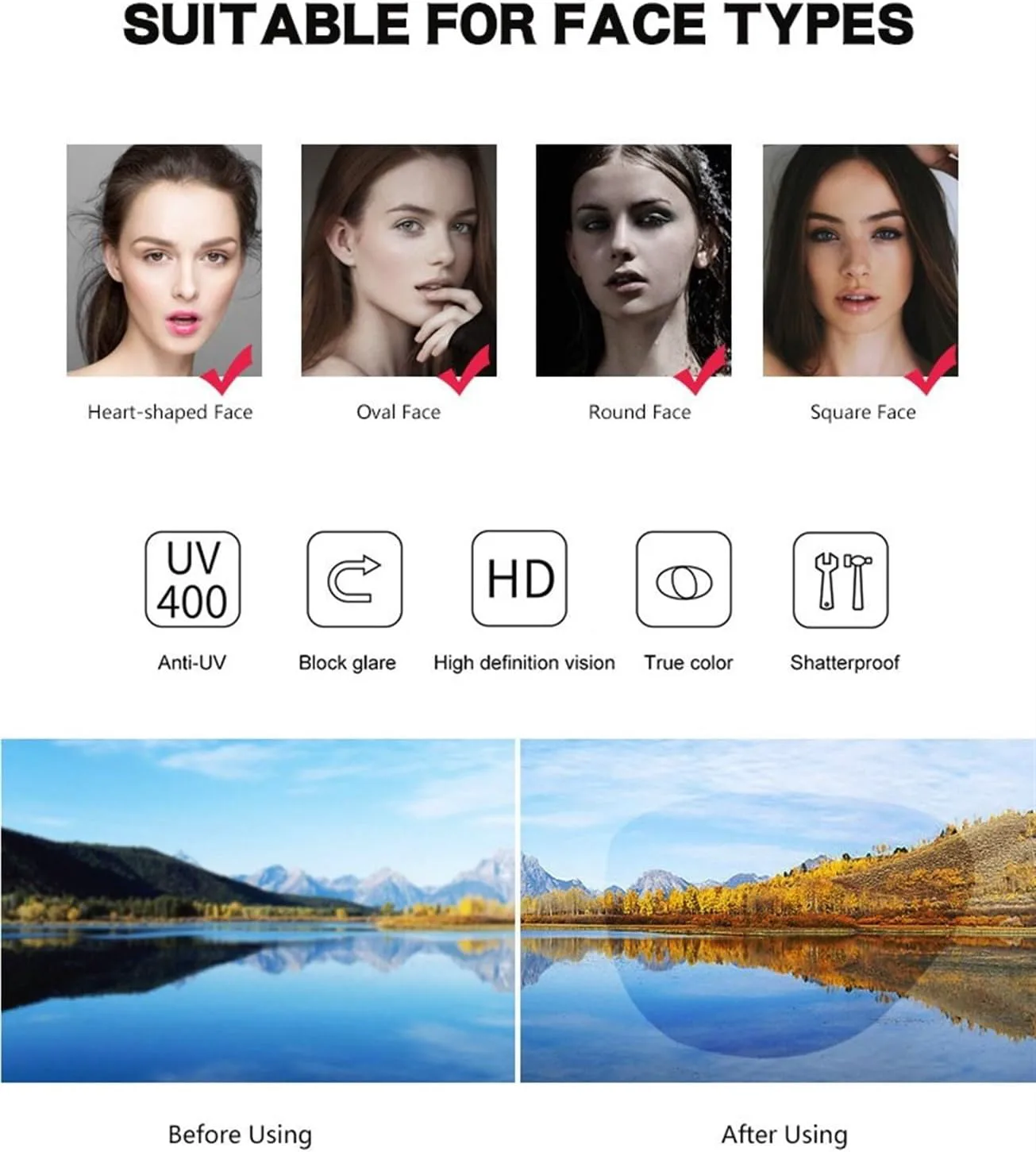 Солнцезащитные очки в тонкой оправе для мужчин, для активного отдыха, для покупок, для отпуска, для поездок на работу, для женщин, для вечеринок Generic, Green
Солнцезащитные очки в тонкой оправе для мужчин, для активного отдыха, для покупок, для отпуска, для поездок на работу, для женщин, для вечеринок Generic, Green