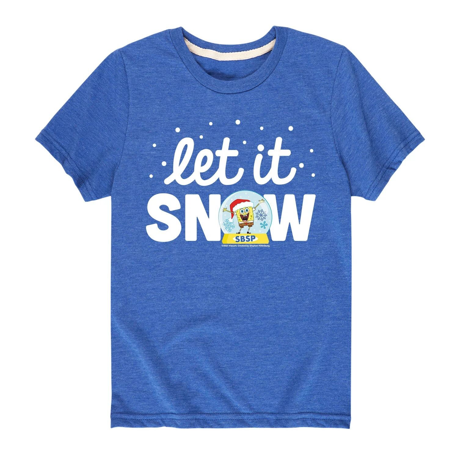 Футболка Let It Snow с рисунком «Губка Боб Квадратные Штаны» для мальчиков 8–20 лет Nickelodeon, синий
Футболка Let It Snow с рисунком «Губка Боб Квадратные Штаны» для мальчиков 8–20 лет Nickelodeon, синий