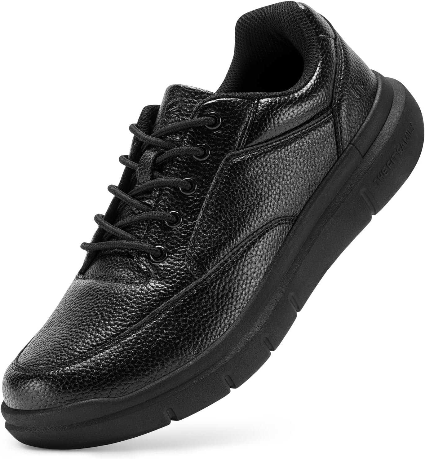 Мужские широкие прогулочные туфли FitVille, повседневные удобные туфли, легкие оксфорды с поддержкой свода, противоскользящие, из веганской кожи, бизнес-кроссовки, черный
Мужские широкие прогулочные туфли FitVille, повседневные удобные туфли, легкие оксфорды с поддержкой свода, противоскользящие, из веганской кожи, бизнес-кроссовки, черный