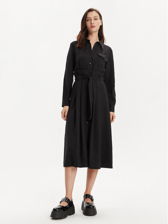 Платье-рубашка стандартного кроя Max&Co., черный
Платье-рубашка стандартного кроя Max&Co., черный