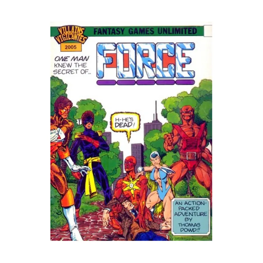 Модуль Force (1st Printing, No Counters), Villains & Vigilantes (FGU)
Модуль Force (1st Printing, No Counters), Villains & Vigilantes (FGU)