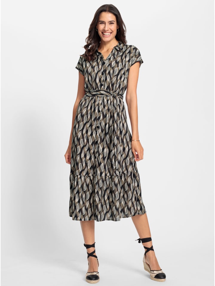 Летнее платье с черно-песочным принтом WITT WEIDEN
Летнее платье с черно-песочным принтом WITT WEIDEN