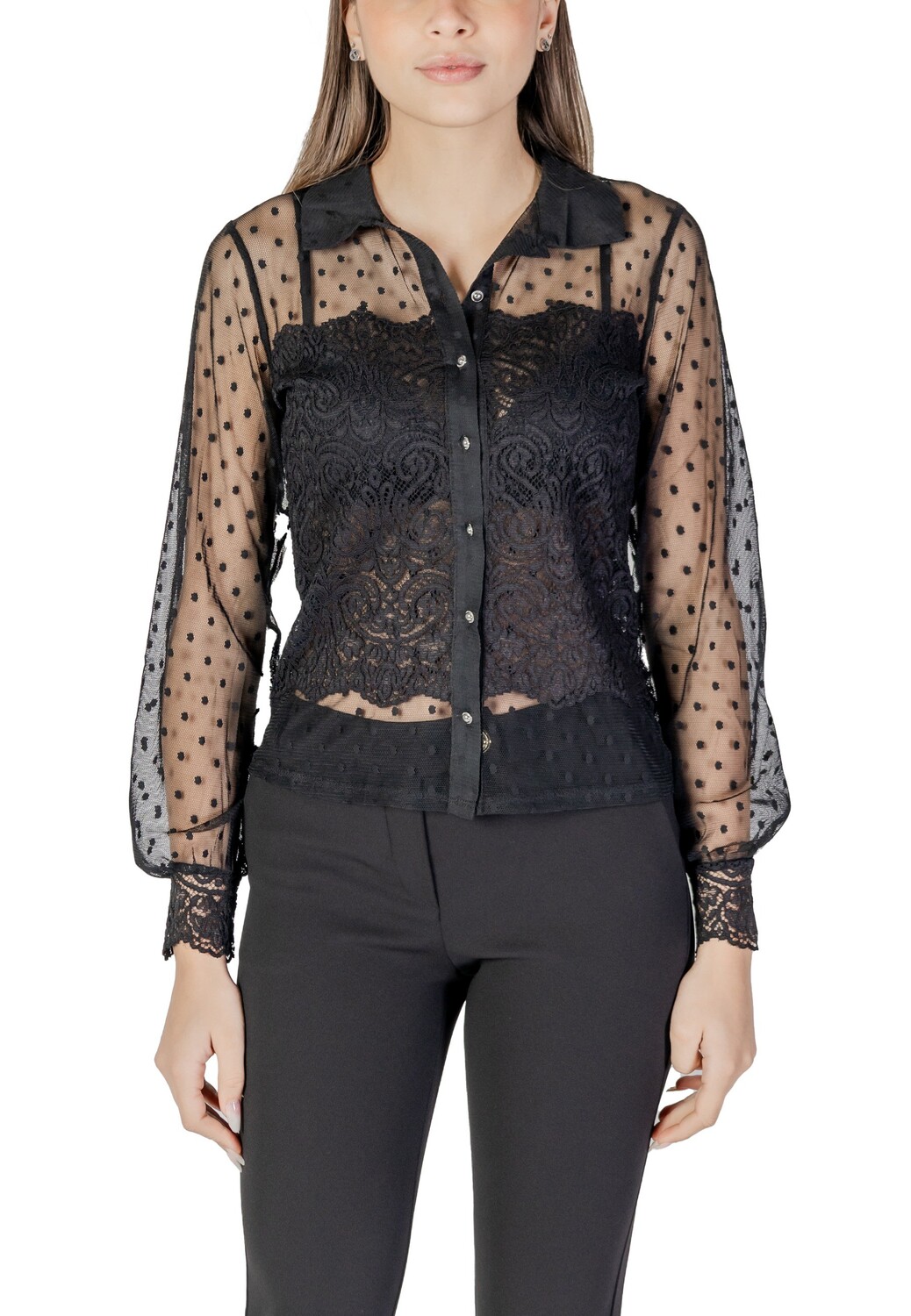 Блузка Morgan Lane в горошек, черный
Блузка Morgan Lane в горошек, черный