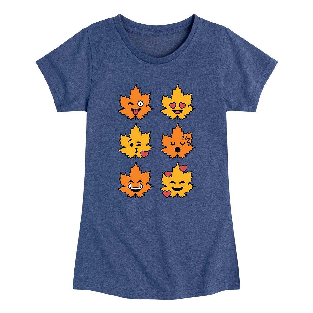 Футболка с рисунком смайликов «Осенние листья» для девочек 7–16 лет Licensed Character, синий
Футболка с рисунком смайликов «Осенние листья» для девочек 7–16 лет Licensed Character, синий