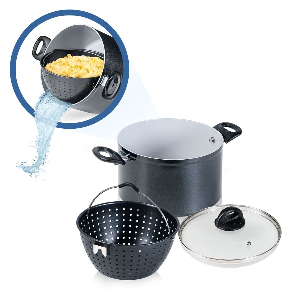 Genius Cerafit Magic Pot кастрюля с ситом, кастрюля Ø 24 см, набор из 3 шт.; А24662
Genius Cerafit Magic Pot кастрюля с ситом, кастрюля Ø 24 см, набор из 3 шт.; А24662