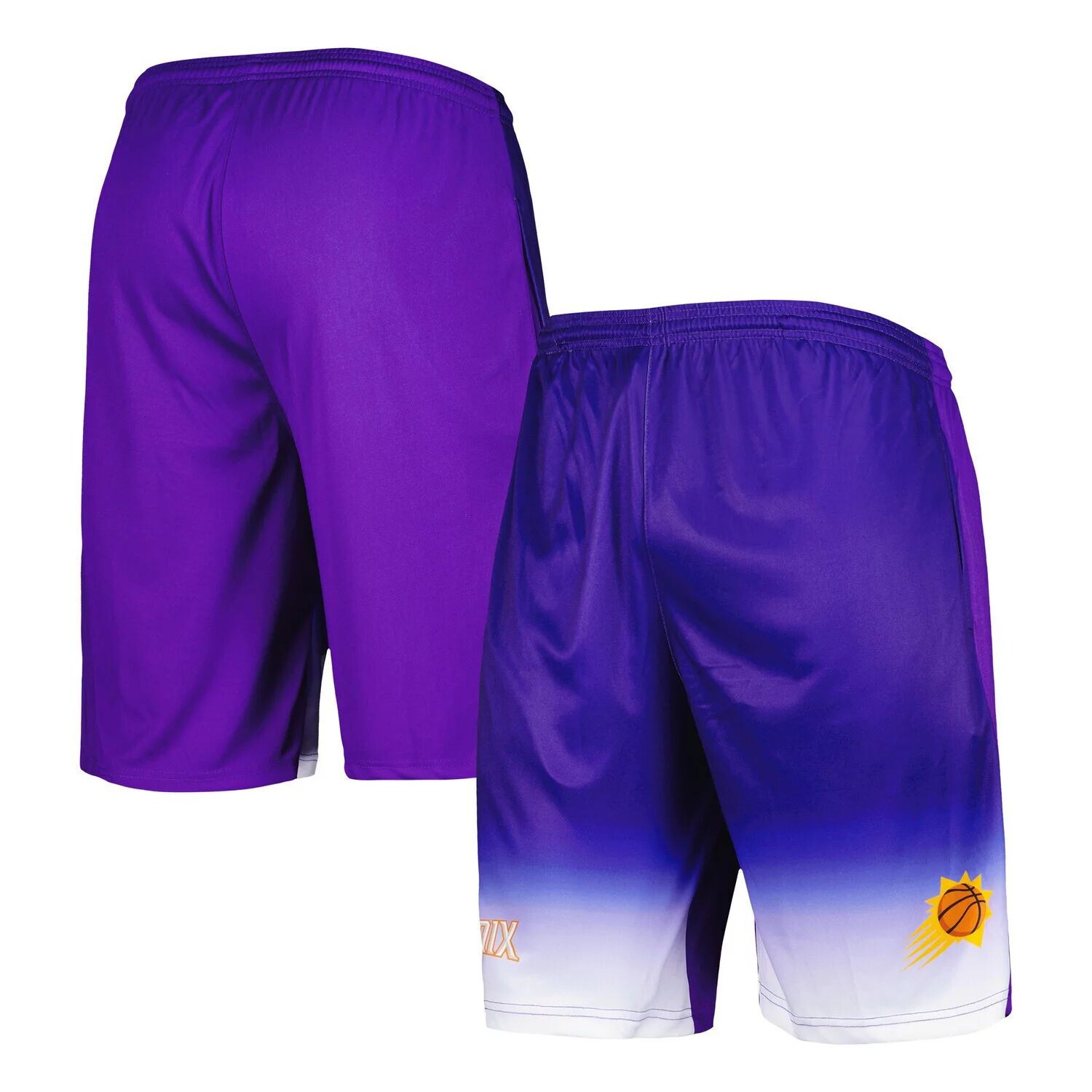 Мужские фирменные фиолетовые шорты Phoenix Suns Fadeaway Fanatics 
Мужские фирменные фиолетовые шорты Phoenix Suns Fadeaway Fanatics