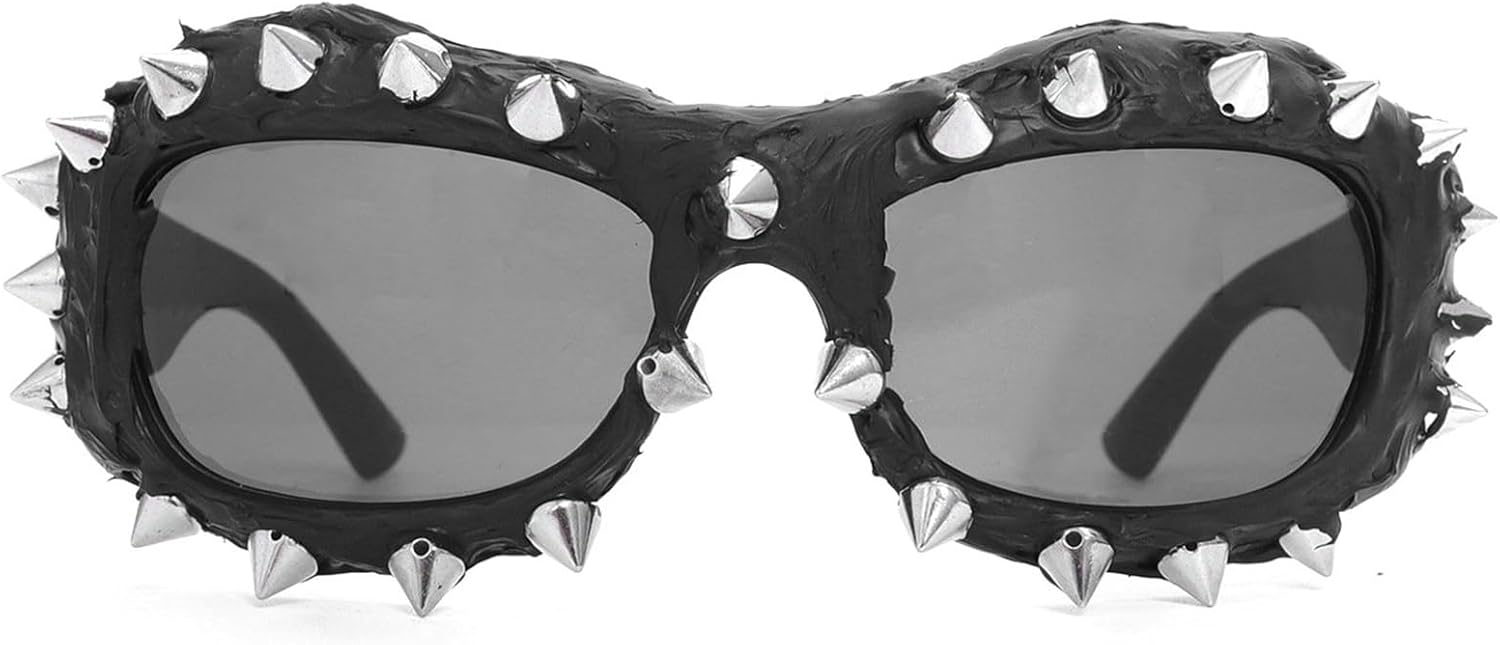 willochra Крутые солнцезащитные очки в стиле Y2K с эффектом капельного клея, большие, для женщин и мужчин, с металлическими заклепками, для мотоциклистов, вечеринки на Хэллоуин, защита от УФ-излучения UV400, C1
willochra Крутые солнцезащитные очки в стиле Y2K с эффектом капельного клея, большие, для женщин и мужчин, с металлическими заклепками, для мотоциклистов, вечеринки на Хэллоуин, защита от УФ-излучения UV400, C1