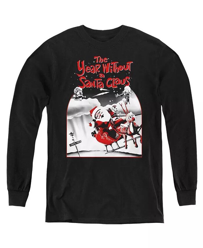 Толстовка с длинным рукавом для мальчиков и молодежи с изображением Санты The Year Without A Santa Claus, черный
Толстовка с длинным рукавом для мальчиков и молодежи с изображением Санты The Year Without A Santa Claus, черный