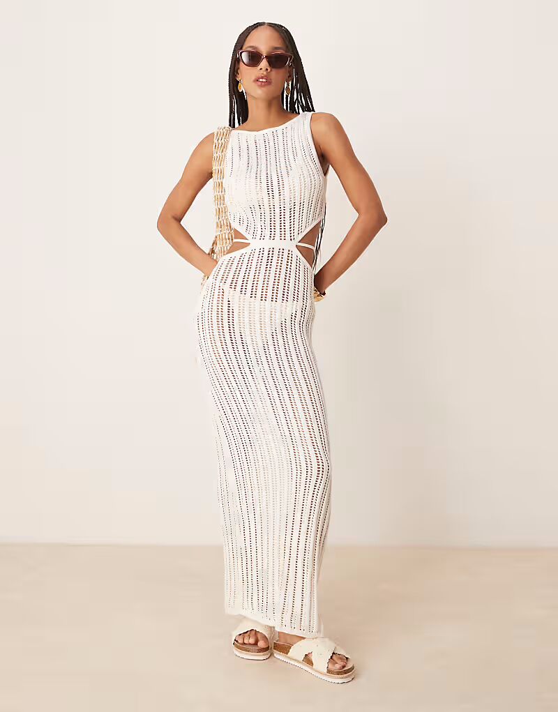 Abercrombie & Fitch фактурное платье макси с косым вырезом на талии кремового цвета
Abercrombie & Fitch фактурное платье макси с косым вырезом на талии кремового цвета