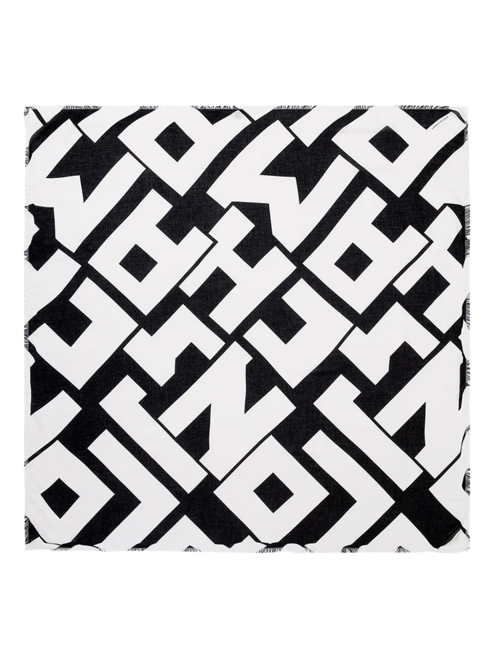 Шарф с бахромой Longchamp, черный
Шарф с бахромой Longchamp, черный