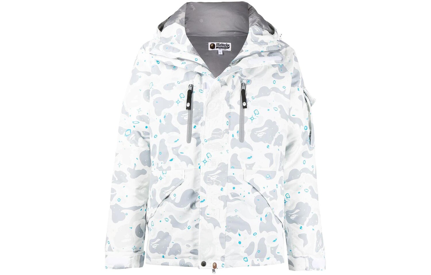 Bape Куртка мужская белая A Bathing Ape, белый 
Bape Куртка мужская белая A Bathing Ape, белый